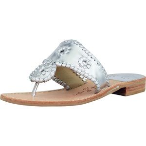 Jack Rogers Silver Sandals